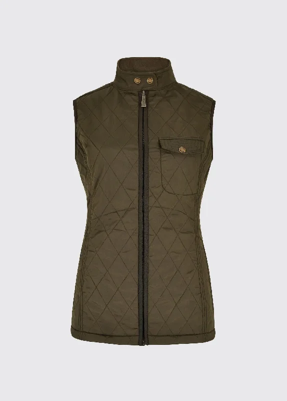 Timeless Women's Garments Rathdown Quilted Gilet - Olive