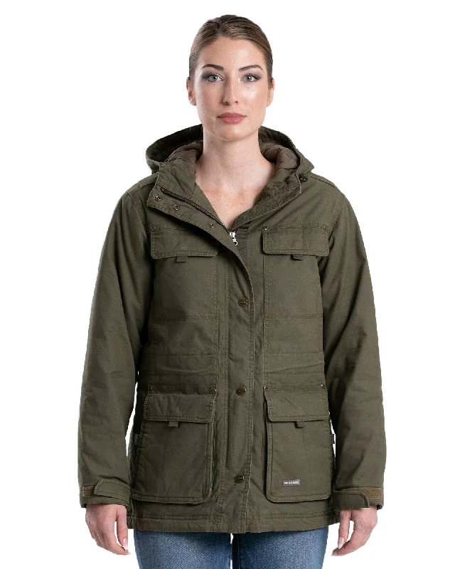 Women's Romantic Outfit Women's Softstone Washed Duck Utility Coat