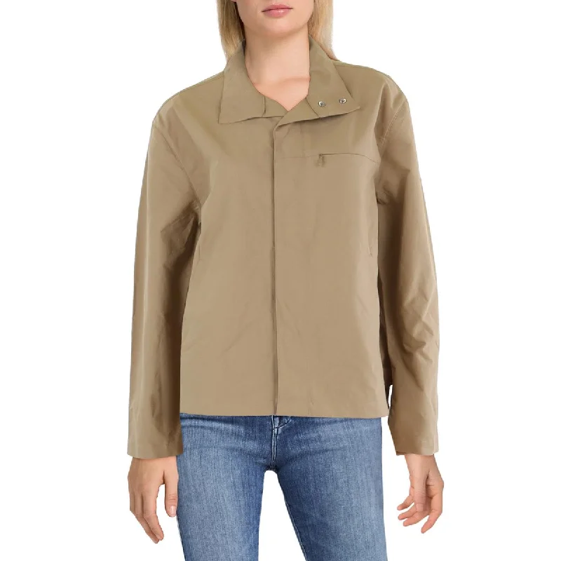 Affordable Luxury Women's Apparel Womens Long Sleeve Solid Bomber Jacket