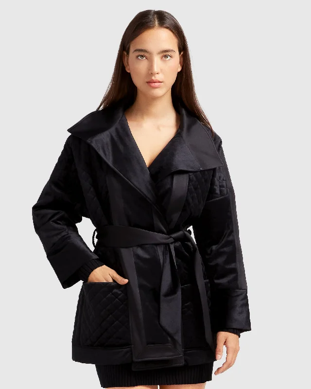 Women's Timeless Attire Ace of Spades Velvet Coat