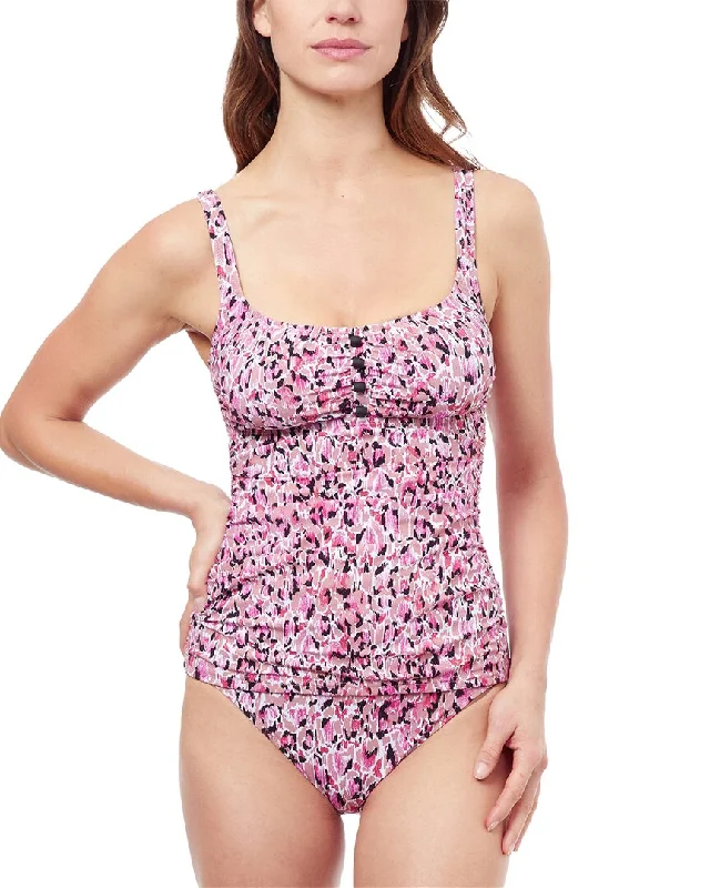 Women's Chic Outerwear Garments Profile by Gottex Pretty Wild D-Cup Tankini