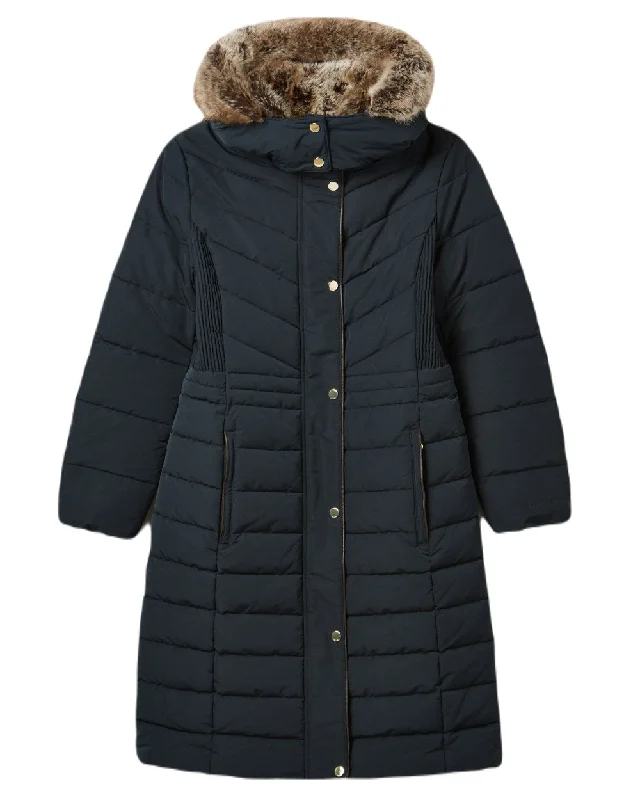 Casual Attire For Women Joules Cherington Showerproof Longline Padded Coat