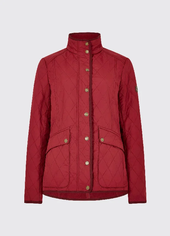 Women's Attire Bettystown Quilted Coat - Ruby