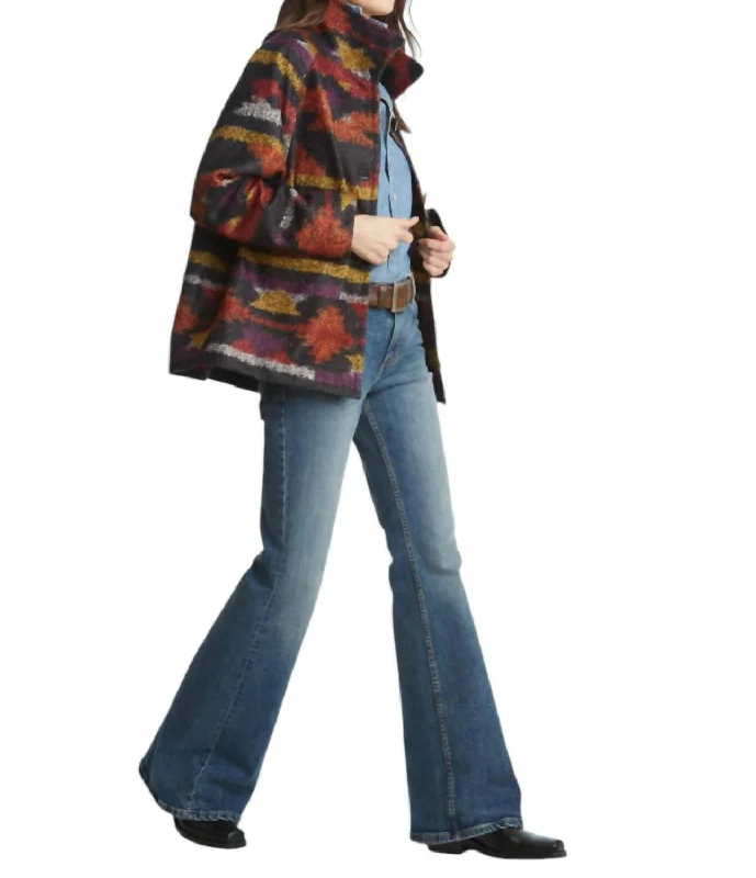 Casual Chic Clothing For Women Yellowstone Printed Jacket In Multi