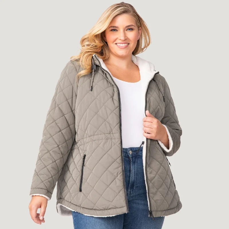 Affordable Women's Clothing Women's Plus Size Switch It Up Cloud Lite Reversible Jacket