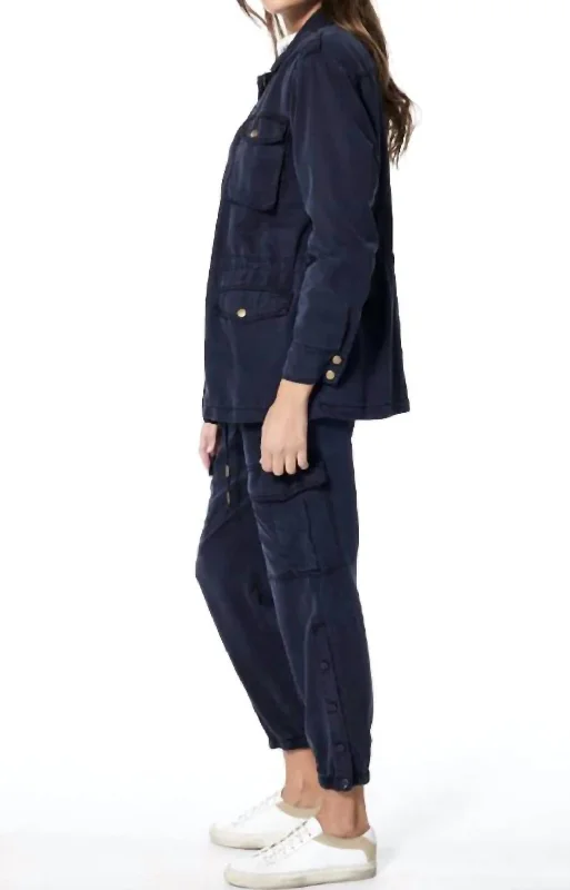 Women's Stylish Casual Garments Amelia Jacket In Midnight