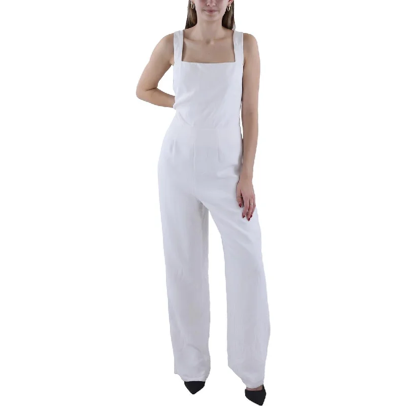 Women's Trendy Garments Womens Solid Wide Leg Jumpsuit