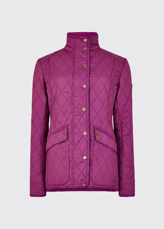 Women's Active Outfit For Fitness Bettystown Quilted Coat - Berry