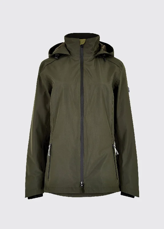 Women's Evening Outfit Garryvoe Waterproof Jacket - Pesto