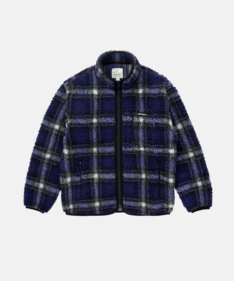 Women's Vintage-Inspired Clothing Shadow Plaid Sherpa Jacket