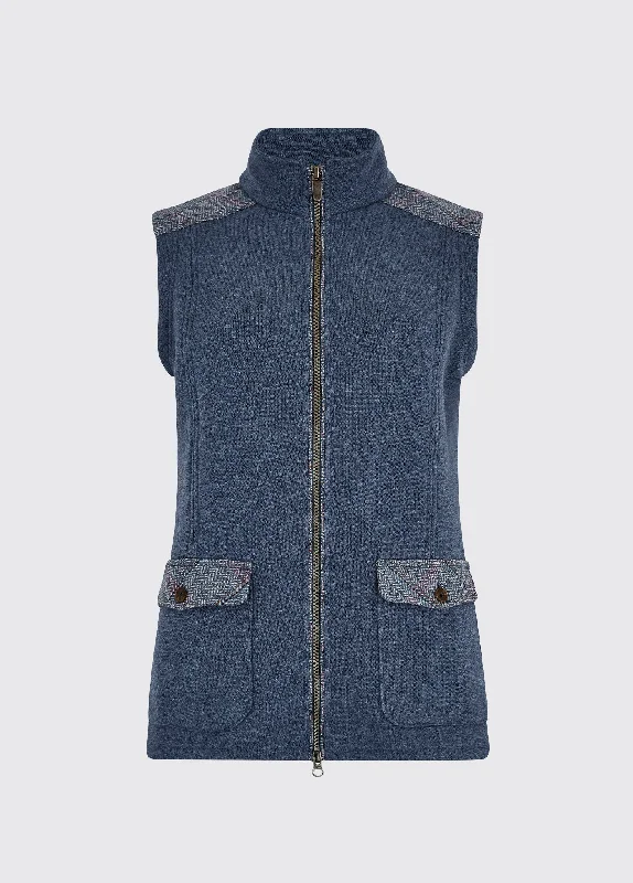 Stylish Women's Outerwear Apparel Cherrywood Gilet - Denim