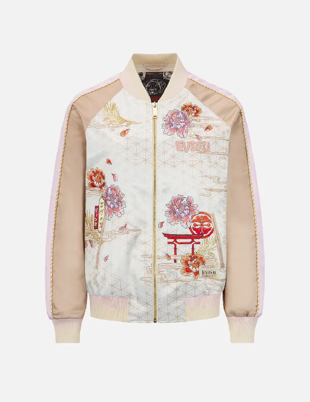 Women's Trendy Attire Japanese Painting Embroidery Souvenir Jacket