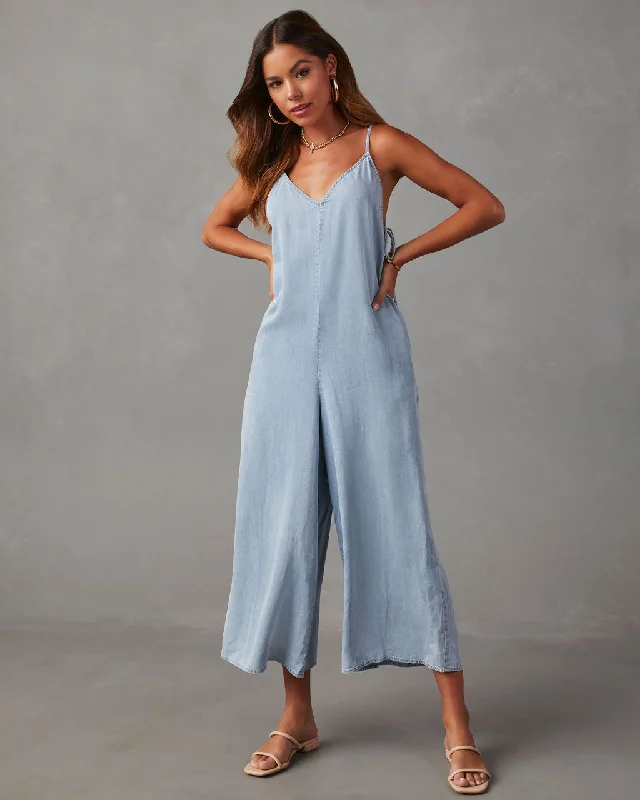 Vintage-Inspired Women's Clothes Fontana Tencel Jumpsuit