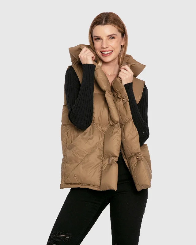 Women's Night-Out Clothes Over My Head Puffer Vest