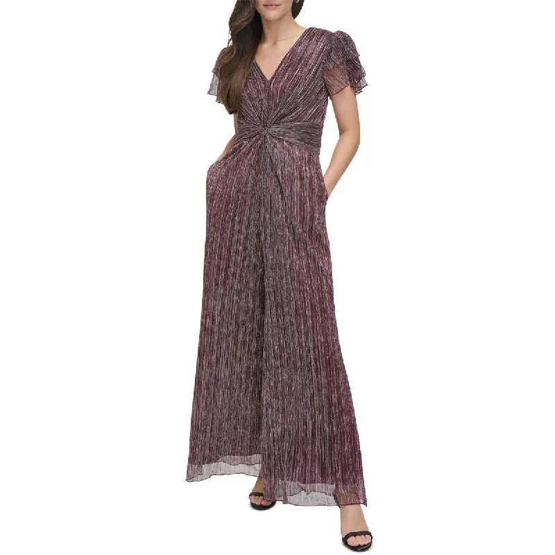 Stylish Women's Apparel Womens Shimmer Textured Jumpsuit