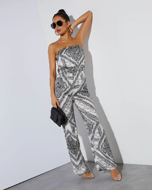 Women's Vacation Garments Meadow Strapless Jumpsuit