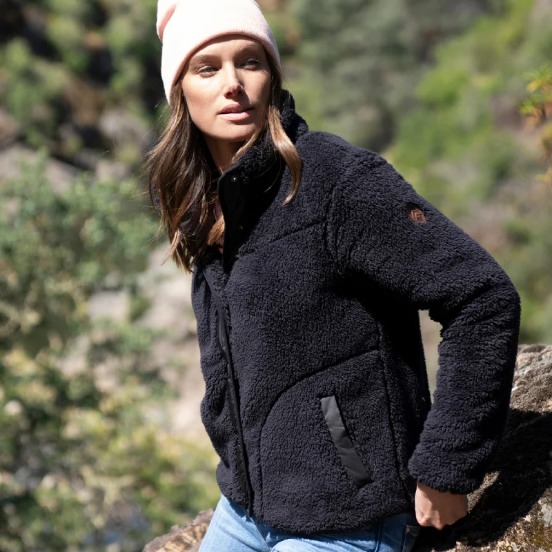 Women's Athleisure Apparel Women's Sherpa Butter Pile® Button Front Jacket