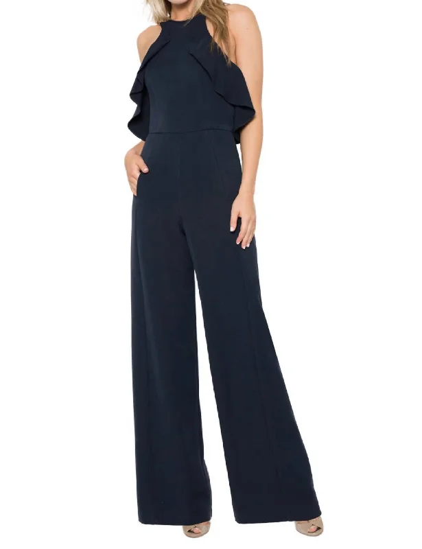 Stylish Women's Attire Becca Jumpsuit In Pacific Blue