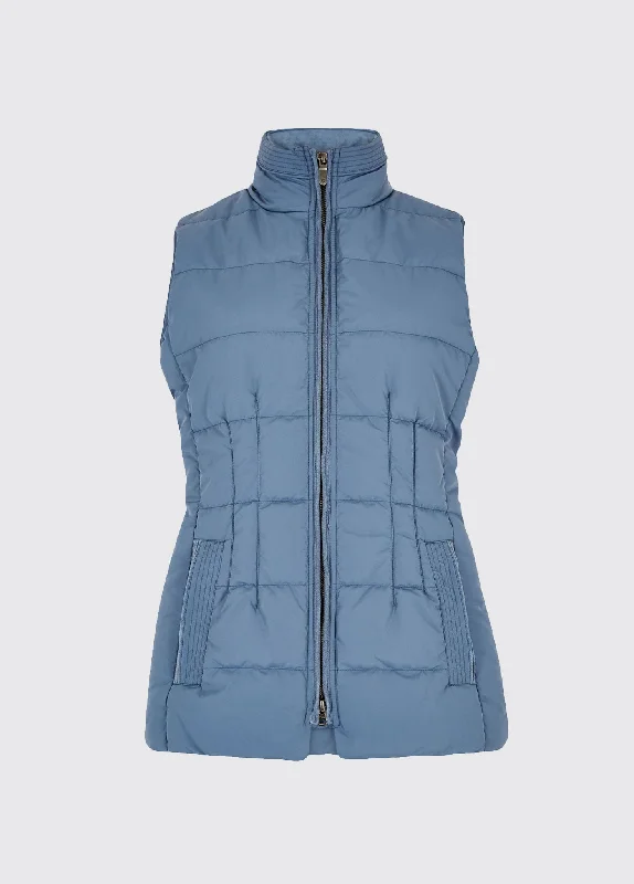 Women's Seasonal Apparel Spiddal Quilted Gilet -Slate Blue-Size EU 36