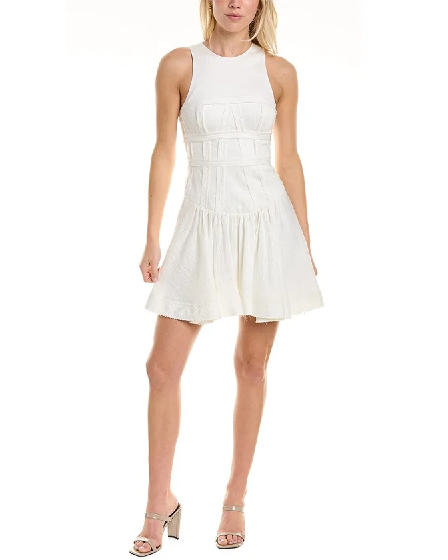 Women's Clothes For Outdoor Events Aje Tidal Linen-Blend Skater Dress