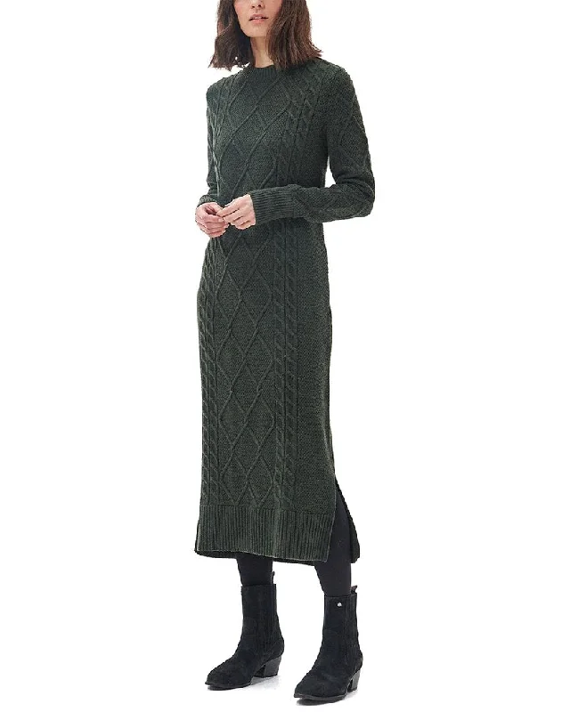 Women's Clothing Outfit Set Barbour Wool-Blend Dress