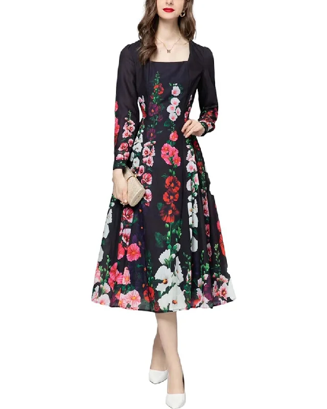 Affordable Women's Clothing BURRYCO Midi Dress