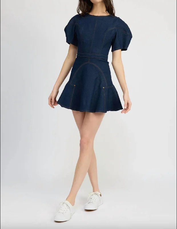 Casual Garments For Women Dakota Mini Dress In Denim