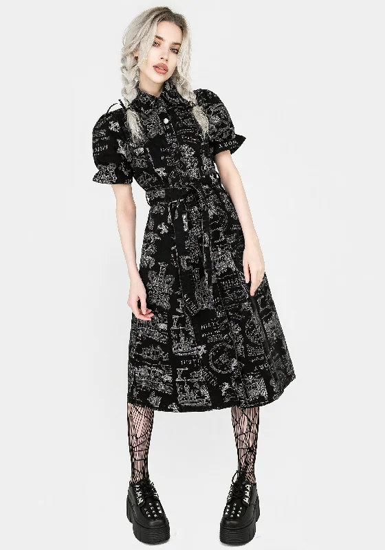 Women's Transitional Attire Heresy Midi Shirt Dress