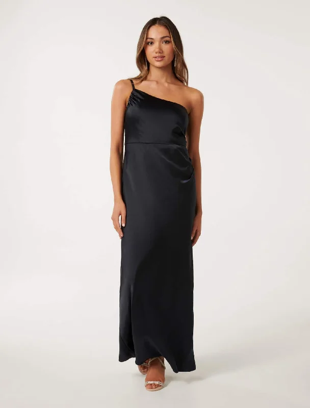 Women's Luxury Attire Kelly Petite One Shoulder Maxi Dress