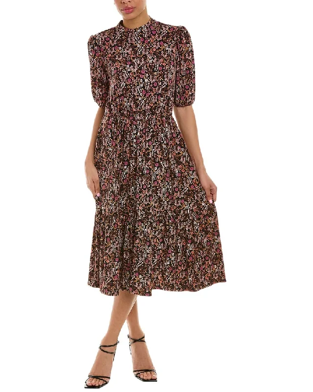 Comfortable Lounge Clothing Leota Floral Midi Dress