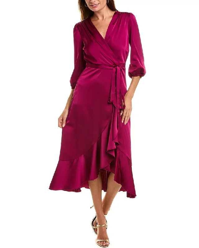 Women's Clothing And Garments Sets Sam Edelman Fluid Satin Faux Wrap Dress