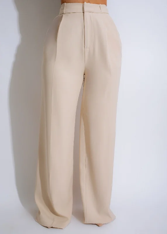 Affordable Luxury Women's Garments Business Woman Pant Nude