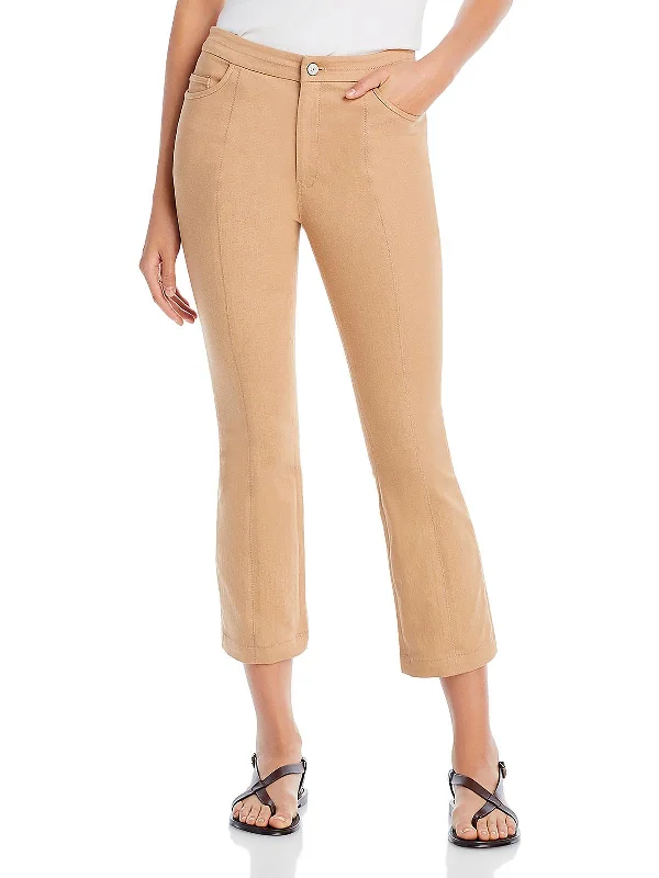 Women's Plus-Size Clothes Dennis Womens Denim Seamed Ankle Pants