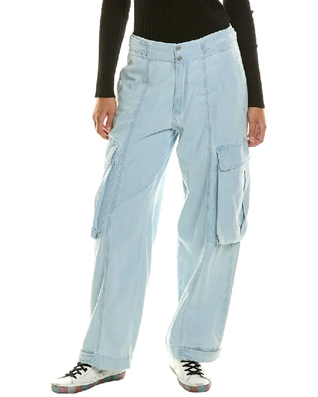 Women's Plus-Size Clothes FRAME Denim Wide Leg  Cargo Pant