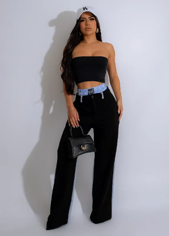 Women's Vacation Outfit Full Of Love Denim Pant Black