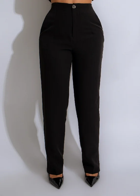 Comfortable Lounge Clothing Just A Girl Pants Black