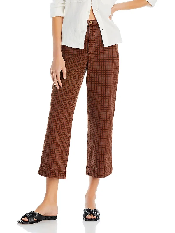 Women's Clothing Sets Womens High Rise Cropped Wide Leg Pants